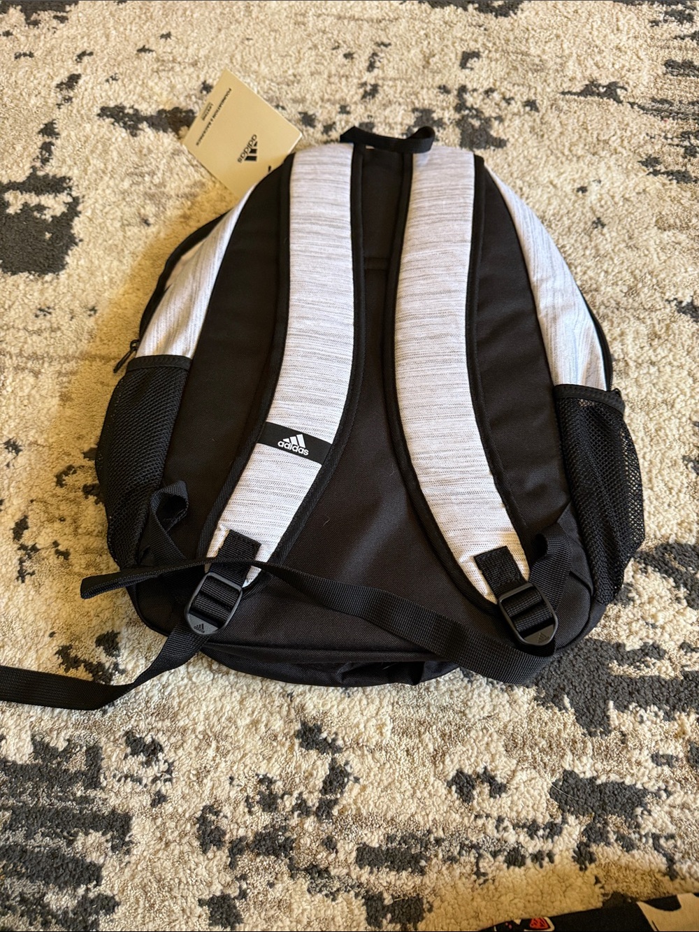 adidas Black and Light Gray Backpack - Picture 3 of 4